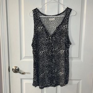 Maurice’s 24/7 Women’s Leopard Print Tank Top Shirt XL